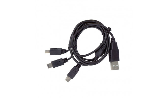 XP DEUS ja ORX laadimise kaabel 1 USB-A - 3X mini-B