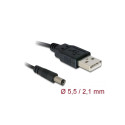 1.5m USB to DC Adapter Cable 2.1mm Inner 5.5mm Outer Tip