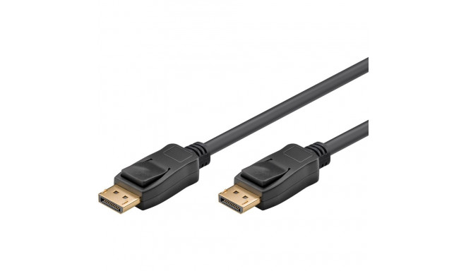 DisplayPort cable 1.0m, 1.4, 4K UHD 4096x2160@120Hz, 8K UHD 7680x4320@60Hz, black