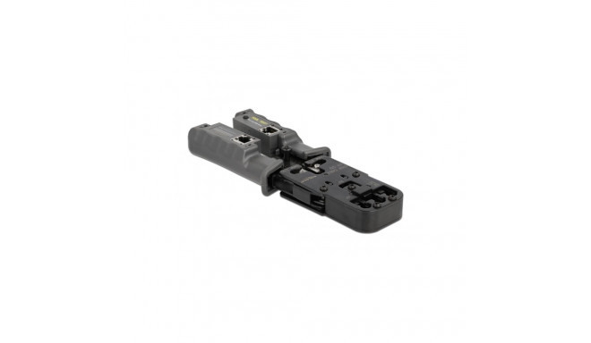 Delock Crimp tool with stripper and network tester for 8P (RJ45), 6P (RJ12/11), 6P DEC or 4P (RJ10) 