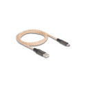 Delock USB 2.0 Cable Type-A to USB Type-C™ with RGB illumination 1 m