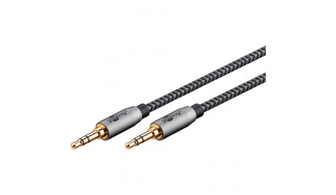 3.5mm audio connection cable 1.0m, male (3-pin, stereo) > 3.5 mm male (3-pin, stereo), gold-plated, 