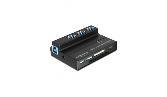 Delock USB 3.0 Card Reader All in 1 + 3 Port USB 3.0 Hub