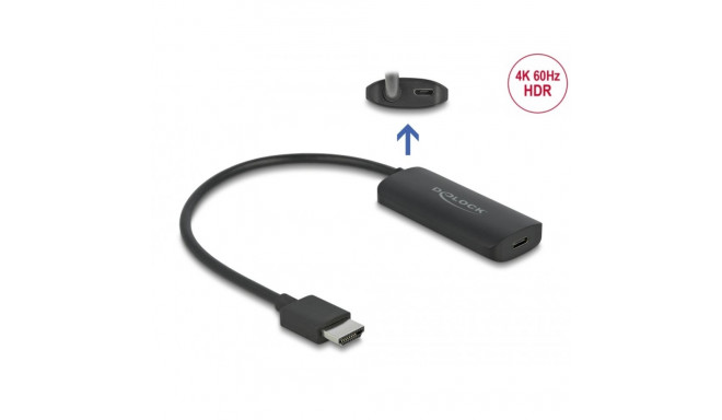 Delock Adapter HDMI-A male to USB Type-C™ female (DP Alt Mode) 4K 60 Hz