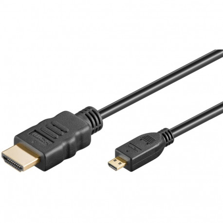 HDMI - micro HDMI kaabel 3.0m + Ethernet, 4K Ultra HD 2160p@60 Hz