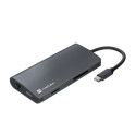 USB-C MULTIPORT ADAPTER 8 IN 1 NATEC FOWLER 2 3X USB 3.0 HUB, HDMI 4K, USB-C, RJ45, SD, MICRO SD