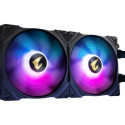 GIGABYTE AORUS WATERFORCE X 280 All-in-one Liquid Cooler with Circular LCD Display RGB Fusion 2.0 Tr