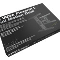 MULTIBRACKETS VESA Flexarm L Full Motion Dual - Wall mount for LCD and LED panel screen size 40inch 