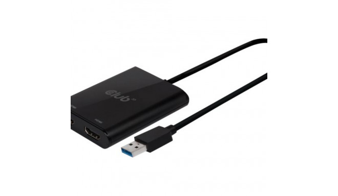 CLUB 3D USB-A to HDMI 2.0 Dual 4K 60Hz