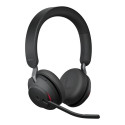 JABRA Evolve2 65 MS Stereo Headset on-ear Bluetooth wireless USB-C noise isolating black Certified f