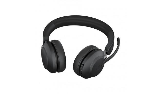 JABRA Evolve2 65 UC stereo on-ear Bluetooth juhtmevaba USB-C mürasummutav must peakomplekt