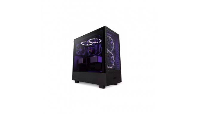 Case|NZXT|H5 Flow RGB|MidiTower|Case product features Transparent panel|Not included|Colour Black|CC