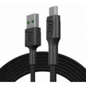Green Cell GC PowerStream USB Male - Micro USB Male Fast Charging 1.2m Black