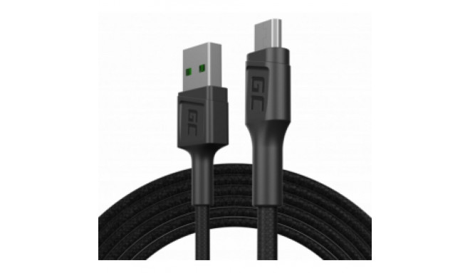 Green Cell GC PowerStream USB pesa - Micro USB pesa kiirlaadimine 1.2m must