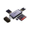 Ugreen SD / micro SD / CF / MS card reader for USB 3.0 gray (50541)