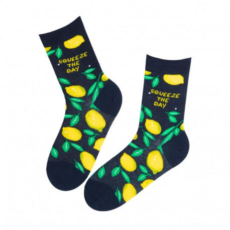 SOKISAHTEL SQUEEZE THE DAY sidrunitega puuvillased sokid 444