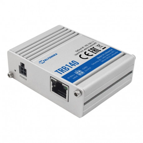 Teltonika LTE-ruuter TRB140, Wi-Fi puudub, 10/100/1000 Mbit/s, Meshi tugi puudub, MU-MiMO puudub, 2G