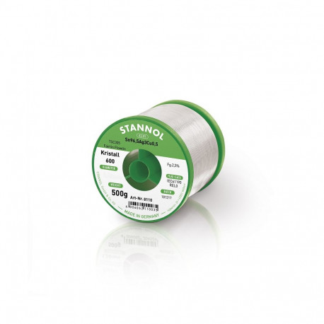 Pliivaba tina 1,5mm 500g Sn96,5Ag3Cu0,5 Kristal 600 TSC305