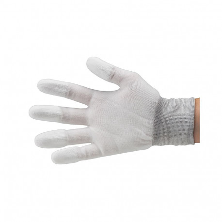LIGHT DISSIPATIVE GLOVES PU FINGER TIPS - M