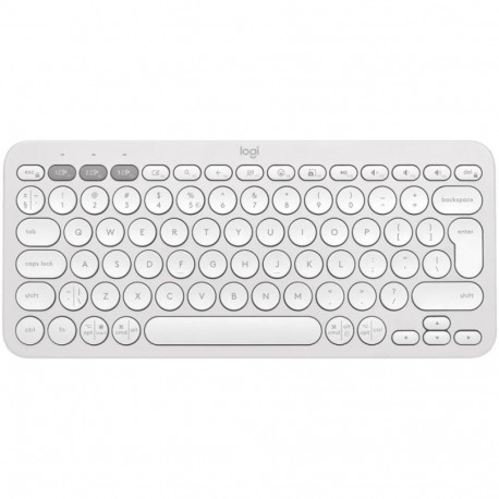 LOGITECH K380S Bluetooth Keyboard - TONAL WHITE - US INT'L
