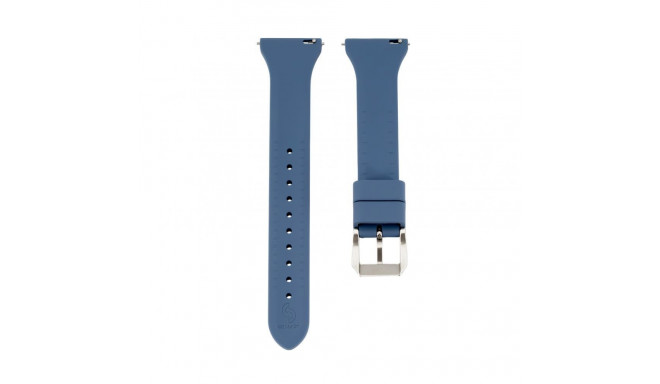 Connect 22mm T-buckle Silicone Loop Watch Strap (130mm M/L) Blue