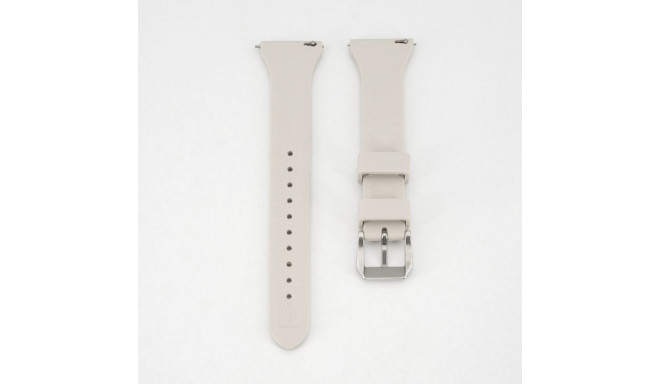 Connect 22mm T-buckle Silicone Loop Watch Strap (130mm M/L) Silver