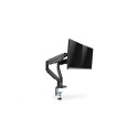 Digitus | Desk Mount | Universal Dual Monitor Mount with Gas Spring and Clamp Mount | Swivel, height