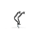 Digitus | Desk Mount | Universal Dual Monitor Mount with Gas Spring and Clamp Mount | Swivel, height