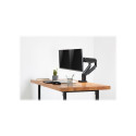 Digitus | Desk Mount | Universal Dual Monitor Mount with Gas Spring and Clamp Mount | Swivel, height