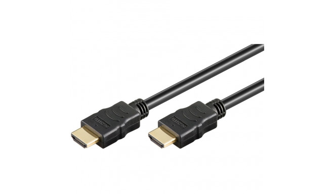 Goobay | High Speed HDMI Cable with Ethernet | Black | HDMI male (type A) | HDMI male (type A) | HDM