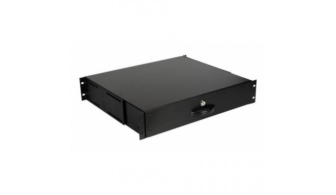 Equip Lockable Drawer 19&#039;, 2U, RAL9005 Black