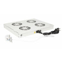 Equip Cooling Fans 19&#039;, 1U, 4FANS, RAL7035 Grey