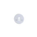 ESCUTCHEON 016 STEEL KEY WHITE