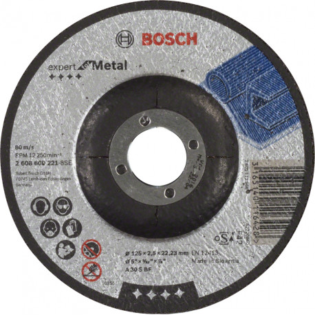 CUTTING DISC 125X22X1.6 MM METAL