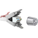 Connector RJ45 8pin Cat6 shielded - Tooless, AWG 22/1 - 26/1