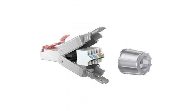 Connector RJ45 8pin Cat6 shielded - Tooless, AWG 22/1 - 26/1