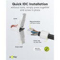 Connector RJ45 8pin Cat6 - Tooless, AWG 22/1 - 24/1