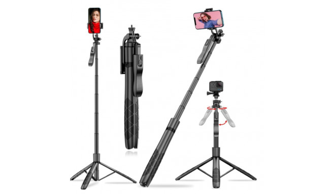 Wooco L16 Long Selfie Nūja- Statīvs Bluetooth 153cm