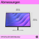 HP monitor 27" 2560x1440 E27q G5 IPS HDMI DP Pivot QHD"