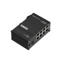 Industrial Ethernet switch with 8x 10/100BaseT(X) ports , -40 to 75°C, DIN-rail mountable, 7-57 VDC