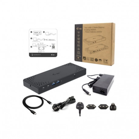 I-TEC USB-C Triple Display DS Gen2 2xDP 1xHDMI 1xGLAN 1xUSB 3.2 Gen2 2xUSB 3.2 Gen1 2xUSB-C Gen2 2xU