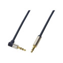 LOGILINK CA11050 LOGILINK - Audio Cable 3.5 Stereo M/M 90° angled, 0.50 m, blue