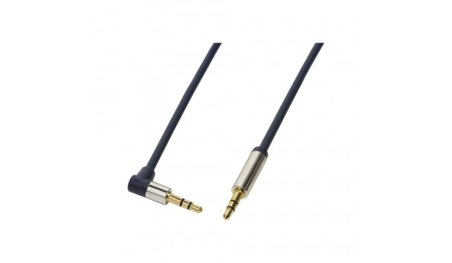 LOGILINK CA11050 LOGILINK - Audio Cable 3.5 Stereo M/M 90° angled, 0.50 m, blue