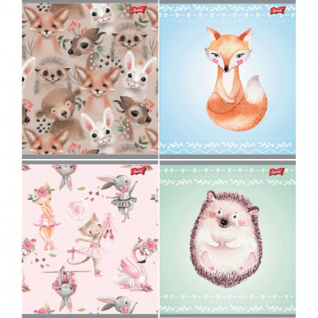 Koolivihik A5+(170x230) abijoon, 12 lehte, Armsad Loomad, 4 motiivi