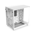 PC CASE NZXT H6 FLOW RGB MIDI TOWER WINDOW WHITE