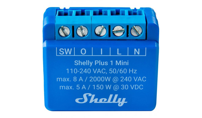 Shelly 1 Mini Gen3, relay (blue)