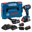 Bosch cordless drill/driver GSR 18V-90 FC Professional, 18Volt (blue/black, 2x battery ProCORE18V 4.