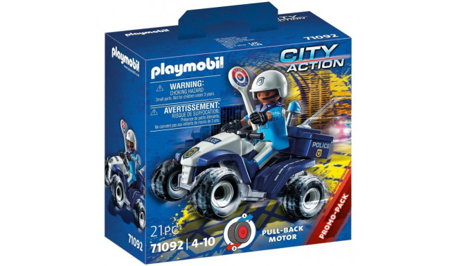 PLAYMOBIL 71092 Police Speed Quad Construction Toy