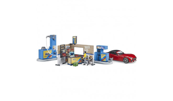 BRUDER bworld petrol station with washing area - 62111