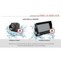 Advanced Night Vision System - Thermal Car Camera and Waterproof Monitor 7"